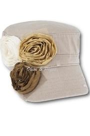  Fabric-rosette Cadet Cap