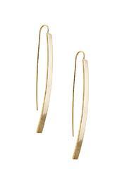  Polished Curve Bar Earrings