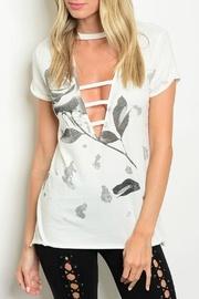  Deep-v Rose Tee