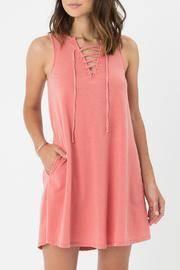  Lace-up Mini Dress