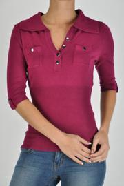 Silver Button Top