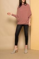  Slouchy Ribbed Sweater