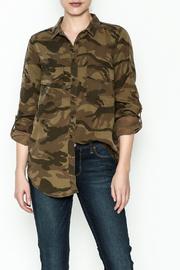  Camo Button Down Top