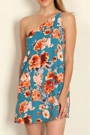 One Shoulder Floral Dress