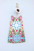  Tropical Blue Dress