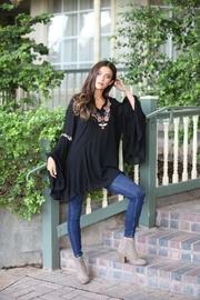  Embroidered Black Tunic