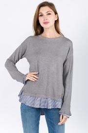  Contrast Bottom Sweater