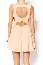  Peach Open Heart Dress