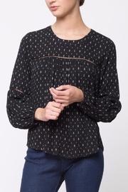  Shirring Round Neck Top