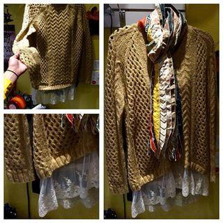  Mustard Knit Sweater