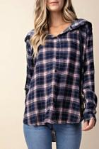  Hooded Button-down Flannel