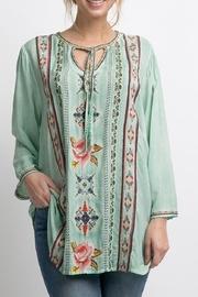  Placid Embroidered Top