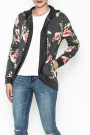  Floral Hood Cardigan