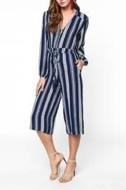 Cropped Print Jumpsuit
