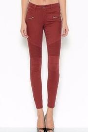  Burgandy Skinny Jeans