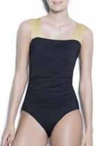  Wide Strap One Piece Swimsuit