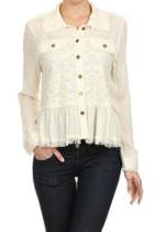  Lace Jacket Top