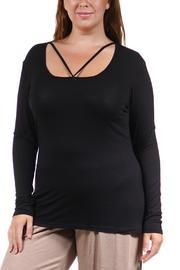  Abstract Neckline Tunic