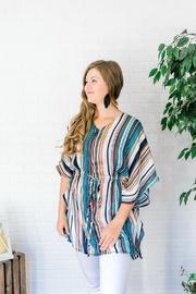 Multi-color Stripe Tunic