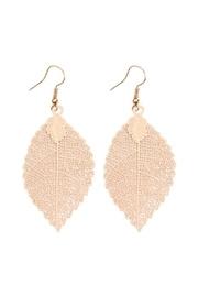  Filigree-leaf Hook-earrings