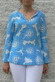  Blue Linen Tunic