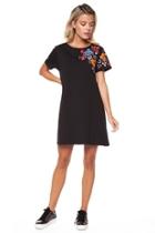  Crewneck Embroidered Dress