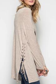  Lace Up Side Top