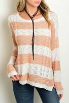  Rosey Stripes Sweater