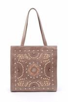 Embroidered Leather Tote