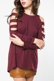  Wine Knit Tunic