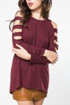  Wine Knit Tunic