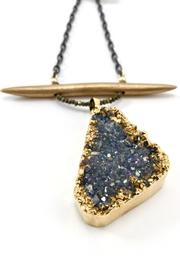  Druzy Bronze Necklace