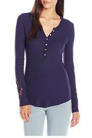  Lace Sleeve Henley