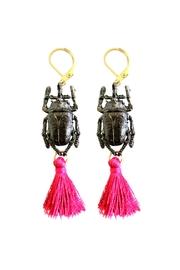  Black-beetle Fiuscha-tassel Earrings