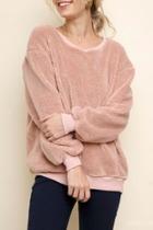  Fuzzy Knit Pullover