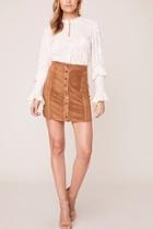  Alright Alright Faux Suede Skirt