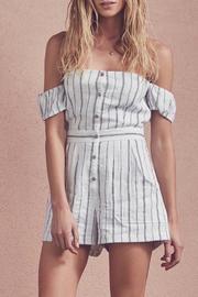  White Striped Romper