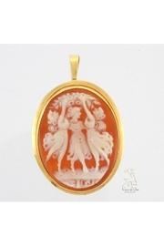  Cameo Pendant Gold