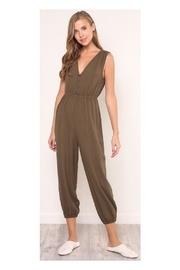  Olive Strapless Jumpsuit