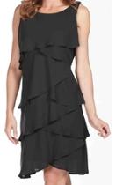  Ruffle Tier Knee Length Dress
