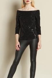  Off Shoulder Shimmer Top