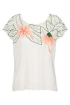  Tropical Cutwork Top