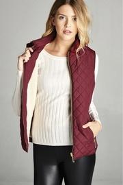  Quilted Padded Vest With Fleece Lining