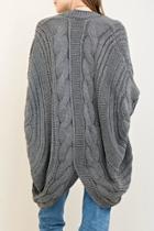  Cable Sweater Cardigan