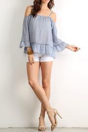  Ruffled Off-shoulder Top
