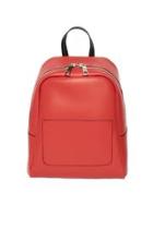  Red Leather Backpack