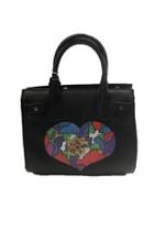  Zadie Satchel With Hand Painted Heart