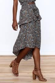  Charcoal Floral Skirt