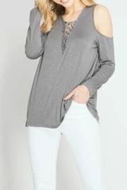  Grey Caban Tian Top
