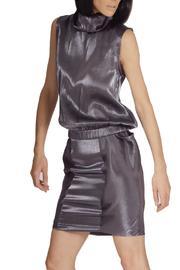  Sleeveless Metallic Top
